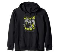 Star Wars Classic Jar Jar Binks Stylized Mocking Face Zip Hoodie