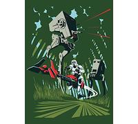 Star Wars Classic Vector Endor - Tamaño: 50 x 70 cm - Comar - Póster de pared (sin marco)