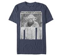 Star Wars: Classic - Words of Wisdom Men's Crew Neck Camiseta Vintage Heather Navy M