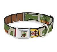 Star Wars Collar para mascotas, collar de perro hebilla de cinturón de seguridad de metal, Star Wars Boba Fett Utility Belt Bounding Bronceado, 9.5 a 13 pulgadas 1.0 pulgadas de ancho