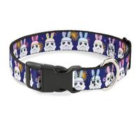 Star Wars - Collar para Mascotas, Collar para Perro, Hebilla de plástico, diseño de Soldado de Asalto de Star Wars con Orejas de Conejo de Pascua, Morado, 11 a 16.5 Pulgadas, 1.0 Pulgadas de Ancho