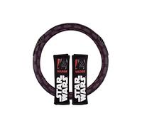 Star Wars Conjunto de 2 almohadillas + 1 funda de volante para coche star wars vader