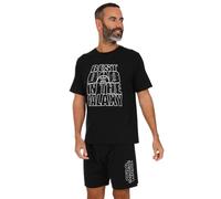 Star Wars Conjunto de pijama corto para hombre Best Dad in the Galaxy, Negro, M