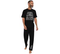 Star Wars Conjunto de pijama largo para hombre Best Dad in the Galaxy, Negro, M