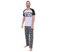 Star Wars Conjunto de pijama largo para hombre, color gris y negro, gris, S
