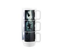 Star wars conjunto de tres tazas apilables con imágenes de esclava le