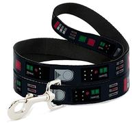 Star Wars - Correa para Mascotas, Correa para Perro, Star Wars Darth Vader, cinturón utilitario Que delimita, Negro, Gris, Rojo, 6 pies de Largo y 0.5 Pulgadas de Ancho