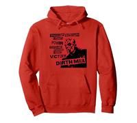 Star Wars Dark Side Darth Maul Sith Strength Power Victory Sudadera con Capucha, Unisex para Adultos, Rojo, XL