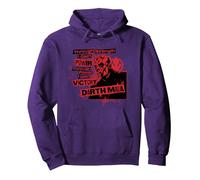 Star Wars Dark Side Darth Maul Sith Strength Power Victory Sudadera con Capucha, Unisex para Adultos, Morado, M