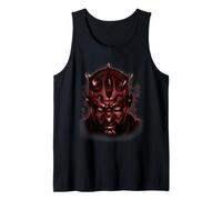 Star Wars Darth Maul Sinister Stare Close Up Face Portrait Camiseta sin Mangas
