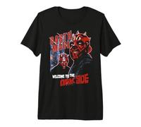 Star Wars Darth Maul Welcome To The Dark Side Dual Portrait Camiseta Premium