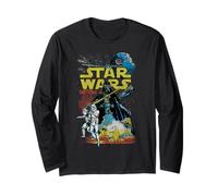 Star Wars Darth Vader and Death Star Loom Over Battlefield Manga Larga