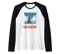 Star Wars Darth Vader AT-AT Dog Walker Christmas Holiday Camiseta Manga Raglan