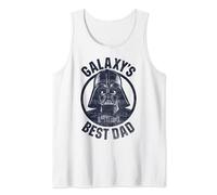 Star Wars Darth Vader Galaxy's Best Dad Circle Portrait Tank Top