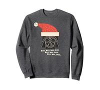 Star Wars Darth Vader Holiday Santa Sudadera, Unisex para Adultos, Jaspeado Oscuro, M