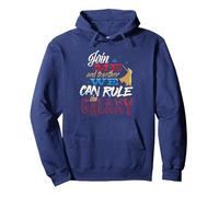 Star Wars Darth Vader Join Me and Rule The Galaxy Quote USA Sudadera con Capucha, Unisex para Adultos, Azul Marino, M
