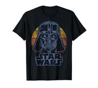 Star Wars Darth Vader Retro Line Face Portrait Camiseta