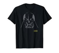 Star Wars Darth Vader Simple Helmet Camiseta, Hombre, Negro, XXL