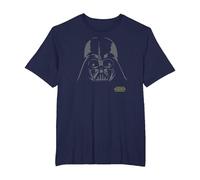 Star Wars Darth Vader Simple Helmet Camiseta, Hombre Tallas Grandes, Azul Marino, 6X Alto