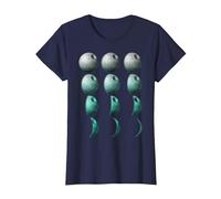 Star Wars Death Star That's No Moon Phases Graphic Camiseta Camiseta, Mujer, Azul Marino, M