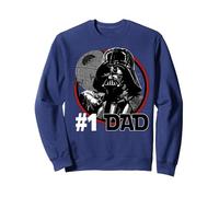 Star Wars Día del Padre Darth Vader #1 Dad Vintage Sudadera, Unisex para Adultos, Azul Marino, S