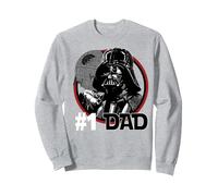 Star Wars Día del Padre Darth Vader #1 Dad Vintage Sudadera, Unisex para Adultos, Gris Jaspeado, XXL