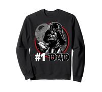 Star Wars Día del Padre Darth Vader #1 Dad Vintage Sudadera, Unisex para Adultos, Negro, L