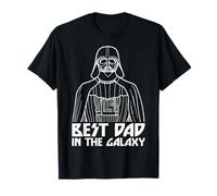 Star Wars Día del Padre Darth Vader Best Dad In The Galaxy Camiseta