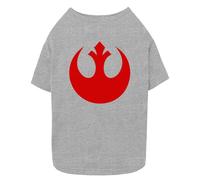 STAR WARS Dog and CAT PET - Camiseta con emblema de la Alianza, color jaspeado atlético, talla M