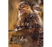 Star Wars - El Despertar de la Fuerza Chewbacca Art - Lienzo Decorativo (60 x 80 cm