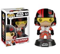 Funko 6222 Pop Star Wars - Figura de Vinilo PoE Dameron, Beige, Negro, Rojo, 9 cm
