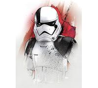 Star Wars: El último Verdugo Jedi Trooper Blanco y Negro 60 x 80 cm, Color Multicolor