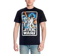 Star Wars Elbenwald - Camiseta retro de Elbenwald para hombre, color negro Negro M