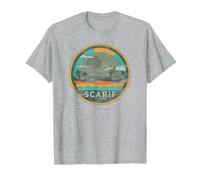 Star Wars Enjoy Scarif Beach Vacation Vintage Camiseta, Hombre, Gris Jaspeado, 4XL