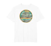 Star Wars Enjoy Scarif Beach Vacation Vintage Camiseta, Hombre Tallas Grandes, Blanco, 4X Alto