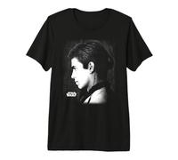 Star Wars EP II Anakin Black & White Side Profile Portrait Camiseta Premium