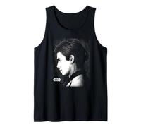 Star Wars EP II Anakin Black & White Side Profile Portrait Camiseta sin Mangas