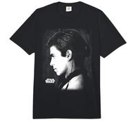 Star Wars EP II Anakin Black & White Side Profile Portrait Comfort Colors Adult Heavyweight T-Shirt
