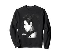 Star Wars EP II Anakin Black & White Side Profile Portrait Sudadera