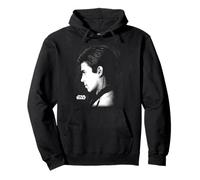 Star Wars EP II Anakin Black & White Side Profile Portrait Sudadera con Capucha