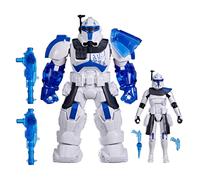 STAR WARS Epic World of Action Clone Captain Rex Mech Force Suit Traje mecαnico de 6.5 pulgadas y figuras de acciσn de 4 pulgadas juguetes para n