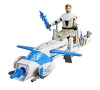 Star Wars Epic World of Action, Figura de 10 cm de OBI-WAN Kenobi y Speeder Bike BARC