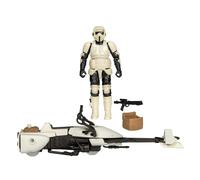 STAR WARS Epic World of Action Scout Trooper & Speeder Bike, figura de acción y vehículo de 4 pulgadas, juguetes para niños y niñas de 4 años en adelante