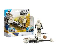 STAR WARS Epic World of Action Scout Trooper & Speeder Bike, figura de acción y vehículo de 4 pulgadas, juguetes para niños y niñas de 4 años en adelante
