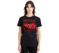 Star Wars Episode III Revenge of The Jedi Sith Mustafar Face-Off Ladies T Shirt, Black Camiseta, Negro, S para Mujer