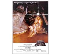 Star Wars: episodio IV - Una nueva esperanza - Póster de película enmarcado/Impresión (estilo a) (tamaño: 27 x 40 cm)