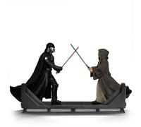 Star wars estatua 1/10 deluxe art scale darth vader vs obi-wan kenobi