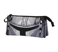 Star Wars Estuche Portatodo Triple, 23 x 11 cm, The Mandalorian Helmet