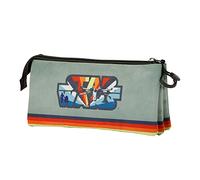Star Wars Estuche Portatodo Triple, 23 x 11 cm, Vintage Gris