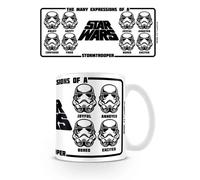 Star Wars Expressions of A Stormtrooper - Taza de café, cerámica, Multicolor, 7,9 x 11 x 9,3 cm